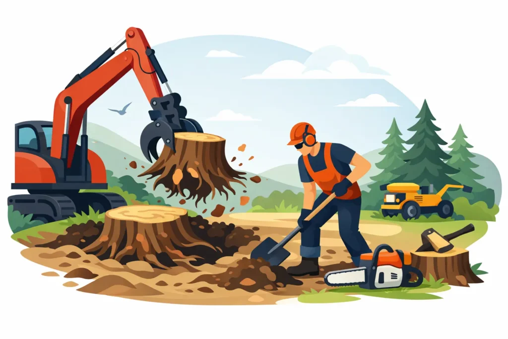 Comment enlever une souche d'arbre