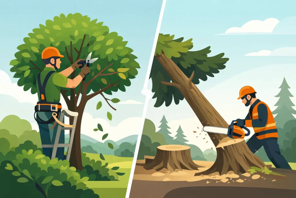 Élagage ou abattage arbre : que choisir ?