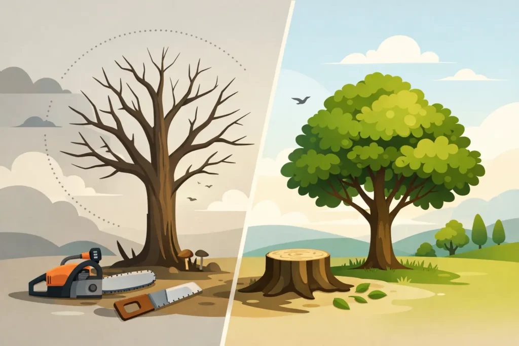 Faut-il couper un arbre mort ?