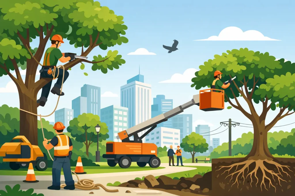 Arboriculture urbaine pour des arbres sûrs
