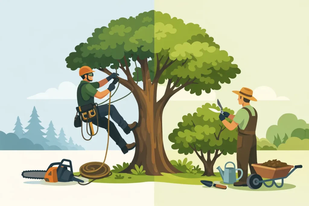 Arboriste ou jardinier : quel expert pour vos arbres ?