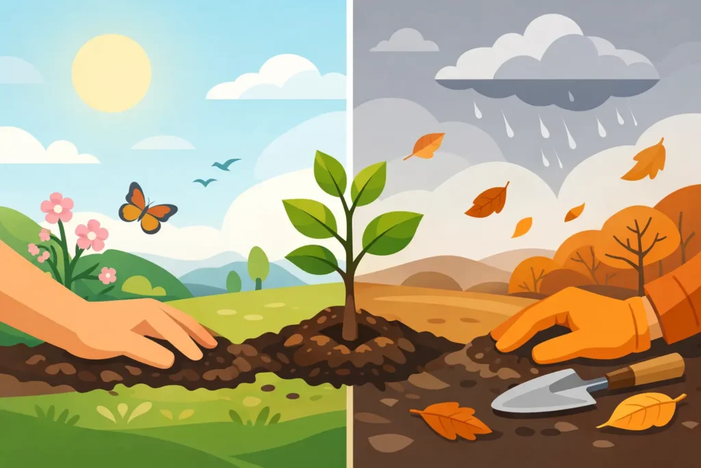 Plantation automne ou printemps, quel choix ?