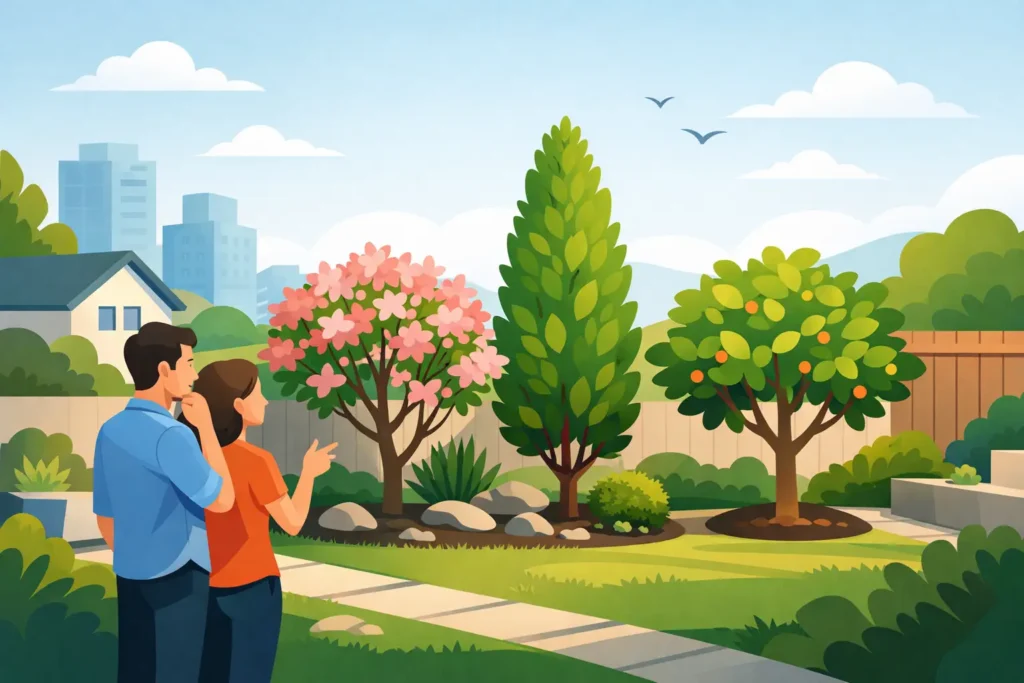 Quels arbres adaptés aux petits terrains choisir ?