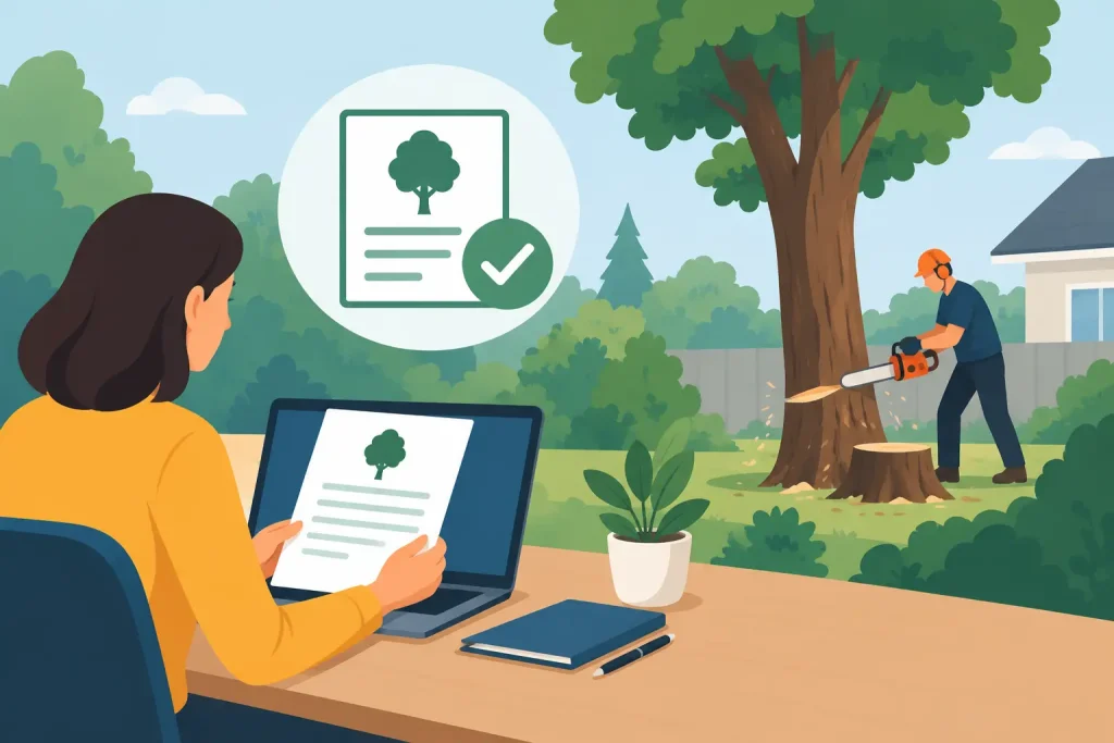 Comment demander un permis d’abattage d’arbre