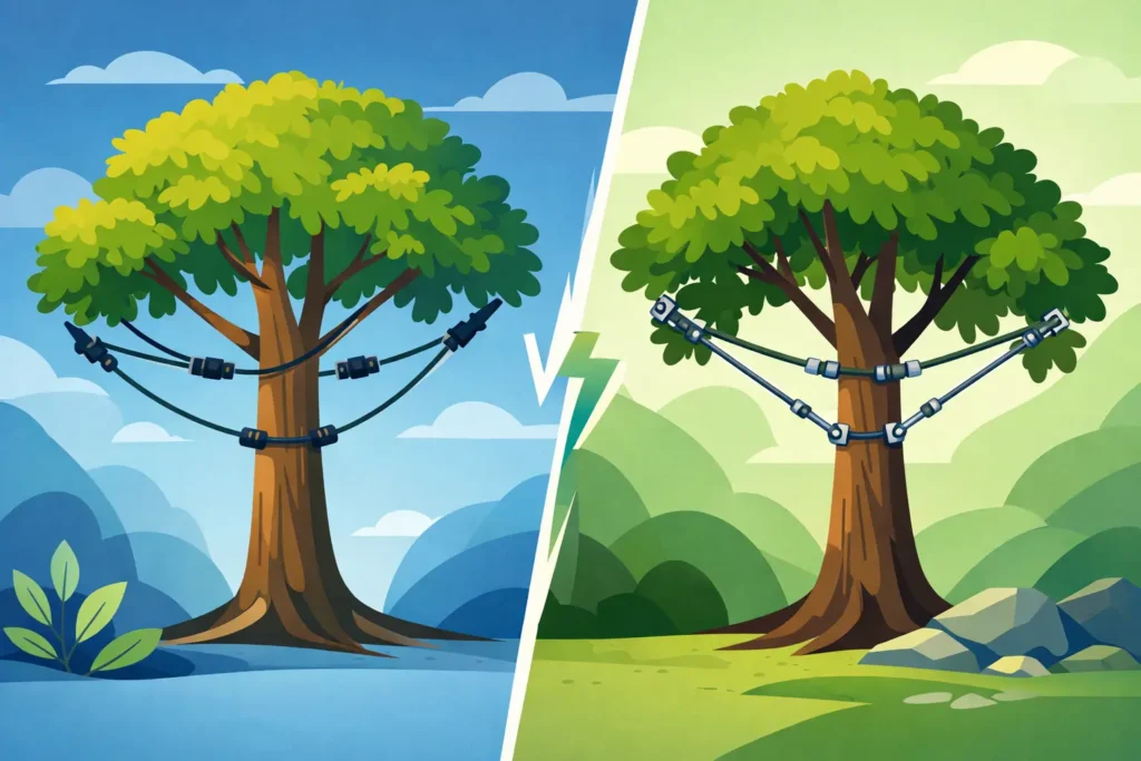 Haubanage dynamique versus statique : lequel choisir ?